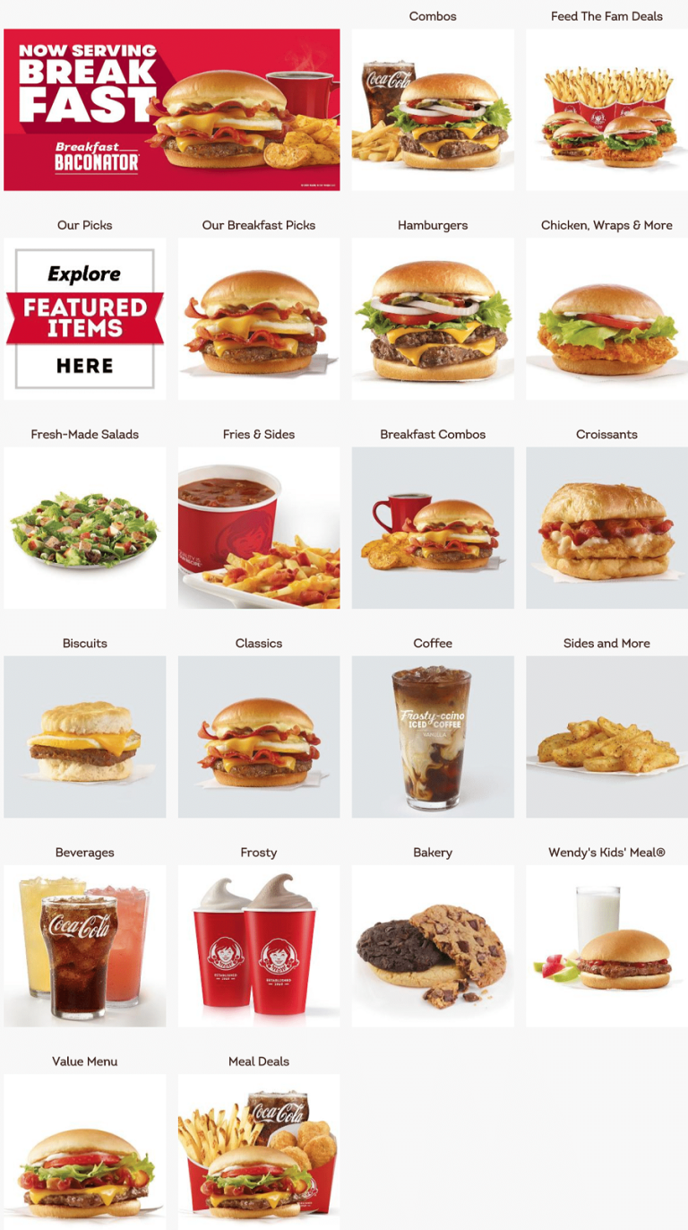 Wendy S Menu With Prices Wendys Menu Hours October