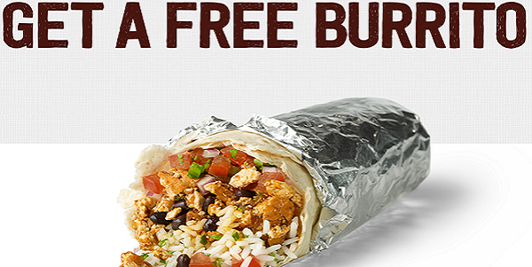 Chipotle Free Burrito Bogo Buy One Get One Free