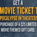 Red Robin Free Movie Gift Card Special