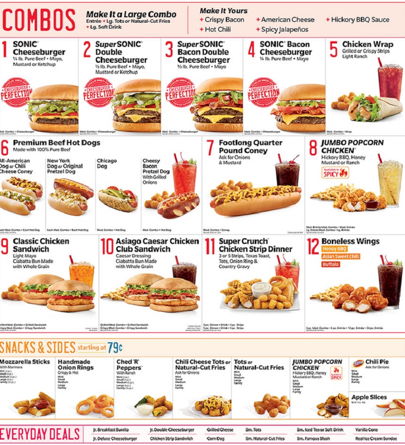 Sonic Menu