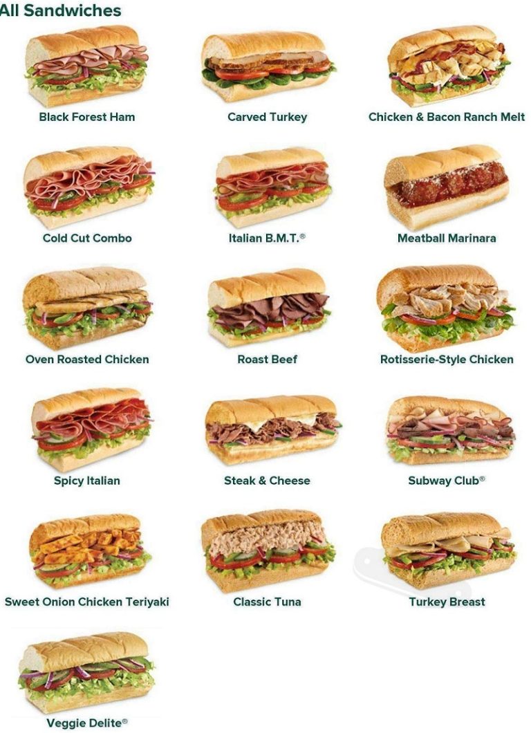 Subway Menu Prices | Subway 5$ Footlong Menu - Updated 2023